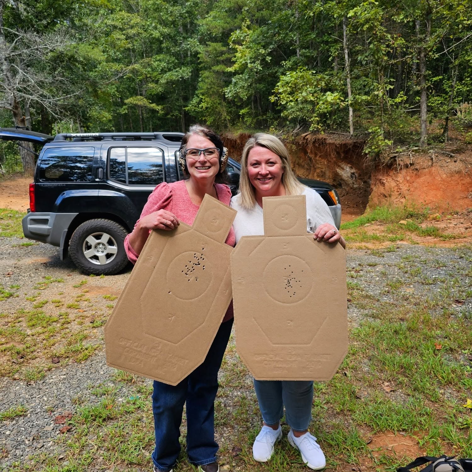 Arden Jolley and her sister after concealed carry class